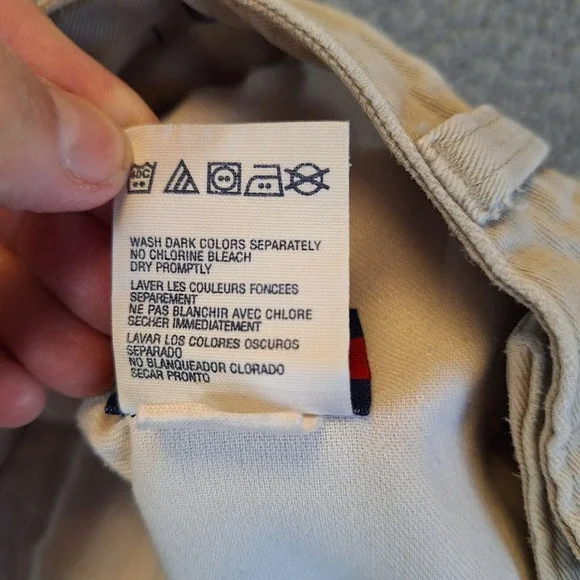 Tommy Hilfiger Pants 36x30 Beige 100% Cotton - Picture 5 of 12